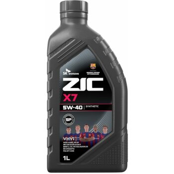 Масло моторное ZIC X7 5w40 SP/CF, ACEA A3/B4 1л (бензин, синтетика) (1/12)