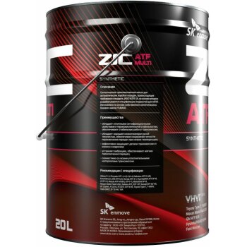 Жидкость трансмиссионная ZIC ATF Multi 20л (универсальная)
