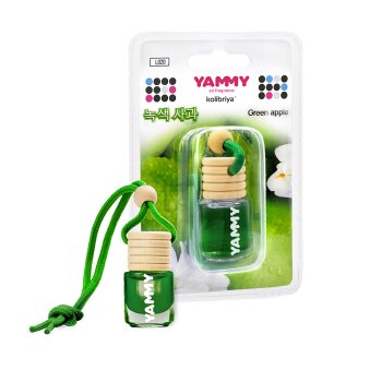 Ароматизатор подвес  бутылек Green Apple 4мл(1/80) YAMMY L020