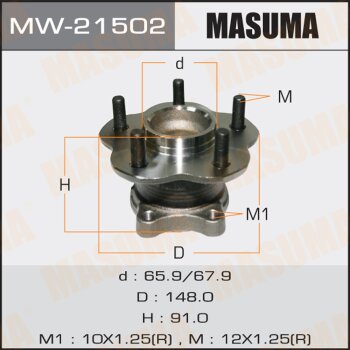 Фото ступичный узел masuma rear nissan teana / j31 (with abs)