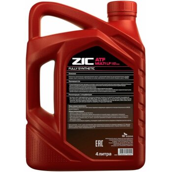 Жидкость трансмиссионная ZIC ATF Multi LF 4л (универс., пониж. вязкости для АКПП нов. поколения, Toyota WS и др.) (1/4)