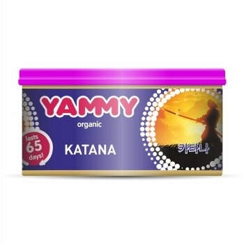 Ароматизатор с растит наполнителем  Органик баночка Katana 42 гр (1/60) YAMMY D016