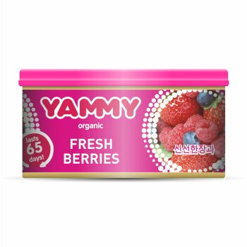Ароматизатор с растит наполнителем  Органик баночка Fresh Berries 42 гр (1/60) YAMMY D019