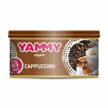 Ароматизатор с растит наполнителем  Органик баночка Cappuccino 42 гр (1/60) YAMMY D022