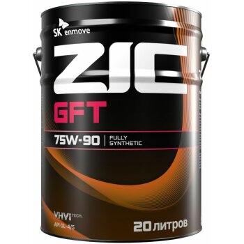 Жидкость трансмиссионная ZIC трансм. GFT 75w90 GL-4/5 20л (синт., допуски MT-1, ZF, MAN, Scania)