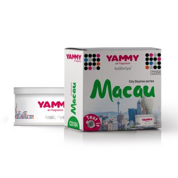 Ароматизатор меловой сити  баночка MACAU (1/40) YAMMY CS104