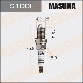 Фото свеча зажигания masuma iridium (ik16)