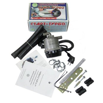 Подогреватель тосола с насосом "Старт-ТУРБО" 3кВт,220V,Комплект"Универсал №3"(схема последовательно)