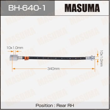Шланг тормозной MASUMA N- /rear/ FX37 FX50 / S51 RH MASUMA BH6401