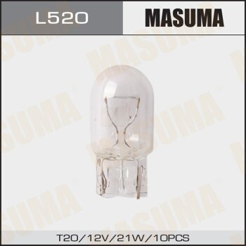 Фото лампа б/ц masuma 12v 21w t20 одноконтактная (уп.10шт)