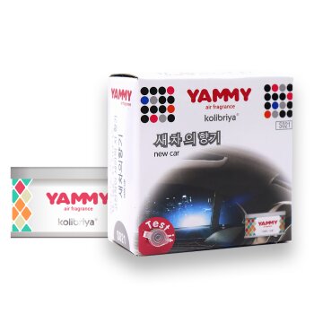 Ароматизатор меловой  баночка New Car (1/40) YAMMY S021