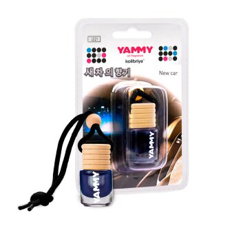 Ароматизатор подвес  бутылек New Car 4мл(1/80) YAMMY L021