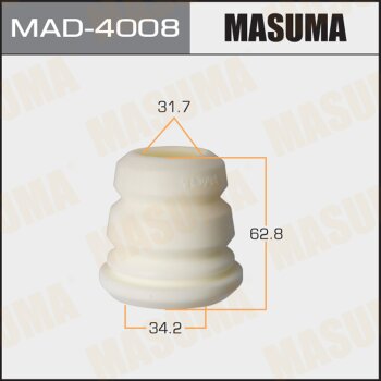 Фото отбойник амортизаторов masuma, 34.2x31.7x62.8, mazda 3 / bk1