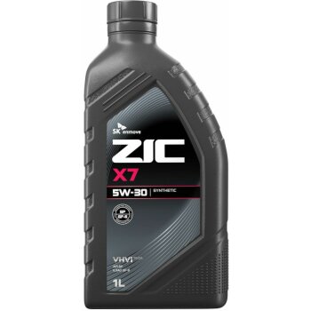 Масло моторное ZIC X7 5w30 SP/SQ, ILSAC GF-6/GF-7 1л (бензин, синтетика) (1/12)