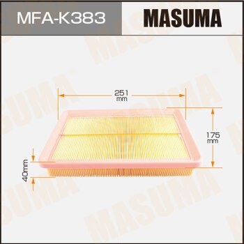 ВОЗДУШНЫЙ ФИЛЬТР MASUMA ELANTRA LANTRA / 00 (1/40 MASUMA MFAK383