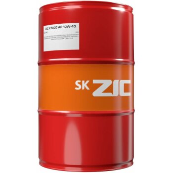 Масло моторное ZIC X7000 AP 10w40 CI-4/ACEA E7/E4 200л (диз., cинт., магистральные тягачи, грузовики, автобусы)