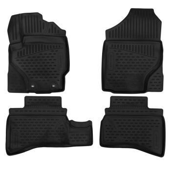 Коврики модельные а/м Toyota Aqua 2011-2014, пр.руль, P10, к-т 4шт., черные