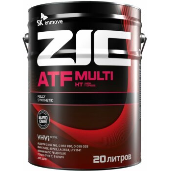 Жидкость трансмиссионная ZIC ATF Multi HT 20л (универсальная, повыш. вязкости с Европейскими допусками)