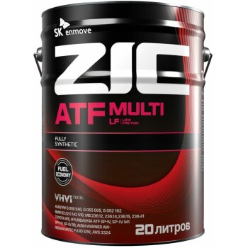 Жидкость трансмиссионная ZIC ATF Multi LF 20л (универс., пониж. вязкости для АКПП нов. поколения, Toyota WS и др.)