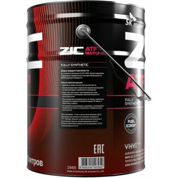 Жидкость трансмиссионная ZIC ATF Multi LF 20л (универс., пониж. вязкости для АКПП нов. поколения, Toyota WS и др.)