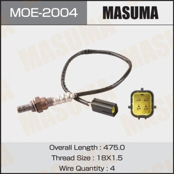 Фото датчик кислородный masuma, nissan qashqai, x-trail / qr25de, mr20de, hr16de