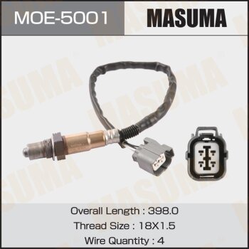 Фото датчик кислородный masuma, honda jazz / l12a4, l13a1, l13a6