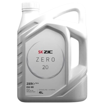 Масло моторное ZIC ZERO 20 0w20 SP, SN PLUS / GF-5/6A 4л (бензин, 100% синт. с ПАО, доп. GM dexos1 Gen2) (1/4)