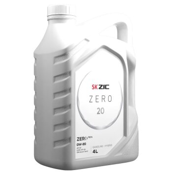Масло моторное ZIC ZERO 20 0w20 SP, SN PLUS / GF-5/6A 4л (бензин, 100% синт. с ПАО, доп. GM dexos1 Gen2) (1/4)