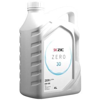 Масло моторное ZIC ZERO 30 0w30 ACEA C3 4л (унив. синт., доп. Volkswagen/Audi/Skoda VW 504.00 / 507.00) (1/4)