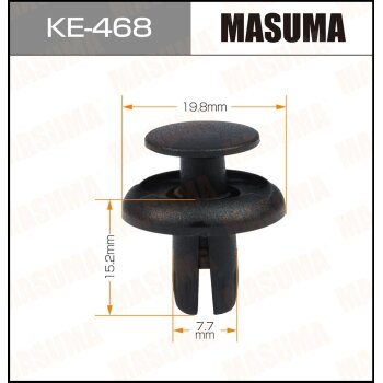 Клипса автомобильная (автокрепеж) MASUMA 468-KE [уп50] MASUMA KE468