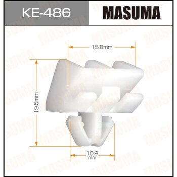 Фото клипса автомобильная (автокрепеж) masuma 486-ke [уп.50]