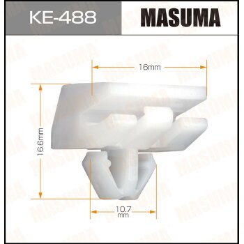 Фото клипса автомобильная (автокрепеж) masuma 488-ke [уп.50]