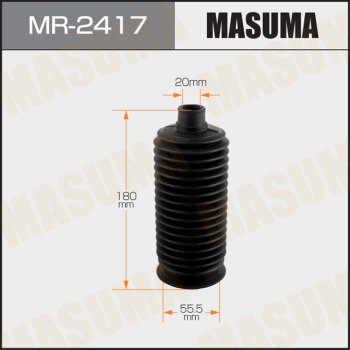 Фото рулевой рейки пыльник masuma mr-2417 (пластик) land cruiser, lx470 / uzj100w, uzj100l