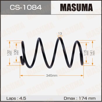 Фото пружина подвески masuma front prius / zvw50