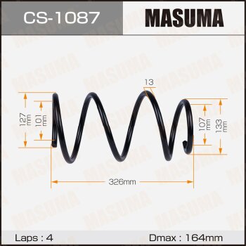 Фото пружина подвески masuma front prius, corolla / nhw20, nde120l