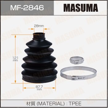 Фото привода пыльник masuma mf-2846 (пластик) + спецхомут