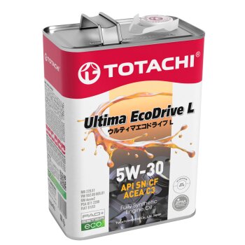 Масло моторное TOTACHI Ultima EcoDrive L 5W30 С3 синтетика 4л (1/6)