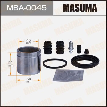 Ремкомплект тормозного суппорта с поршнем d-54 MASUMA MBA0045