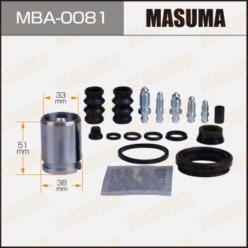 Ремкомплект тормозного суппорта с поршнем d-38 MASUMA MBA0081
