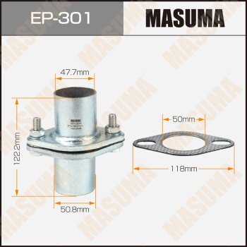 Фланцевое соединение  d51 L120 (фланец с трубой прокладка крепеж) MASUMA EP301