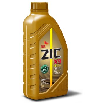 Масло моторное ZIC X9 FE 0w20 SP, ILSAC GF-6. GM dexos1 Gen 2 1л (бензин, полностью синт.) (1/12)