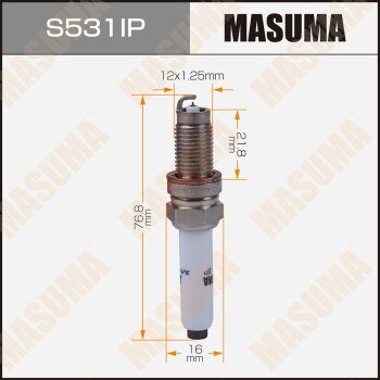 Фото свеча зажигания masuma iridium+platinum (pzker7b8egs)