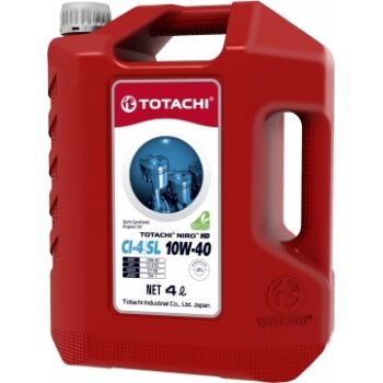 Масло моторное TOTACHI NIRO Diesel HD 10W40 SL/CI-4 E7 полусинтетика 4л (1/4)