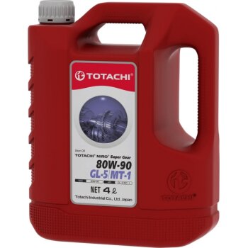 Жидкость TOTACHI трансм. 80W90 GL-5 Super Gear минеральное 4л (1/4)