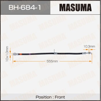 Шланг тормозной MASUMA T- /front/ YARIS ECHO VERSO / NCP13L NLP20L RH MASUMA BH6841