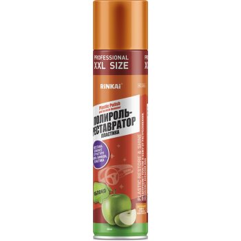 Полироль-реставратор  Яблоко аэроз 840мл (1/12) RINKAI RC1206