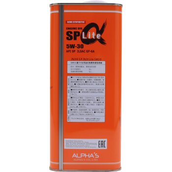Масло моторное ALPHA'S 5W30 SP/GF-6 Lite полусинтетика 4л (1/6)