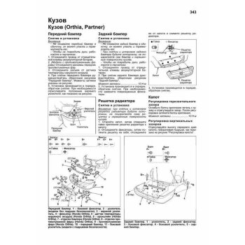 Honda Partner / Orthia / Domani, бензин 2WD/4WD", D13B, D15B, D16A, B1 с 1996-2002г( 1/6)