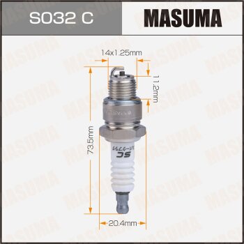 Фото свеча зажигания masuma nickel br7hs-10 (1098)