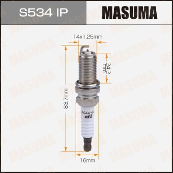 Фото свеча зажигания masuma iridium+platinum (plfr5a-11)